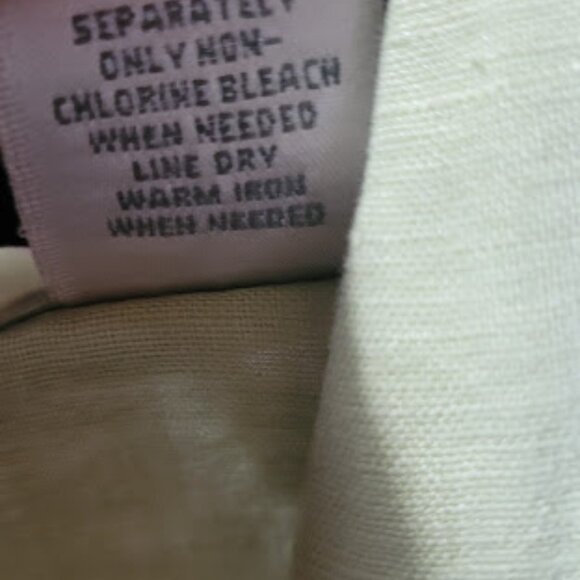 #121 Sage linen cuffed blouse - Picture 7 of 8